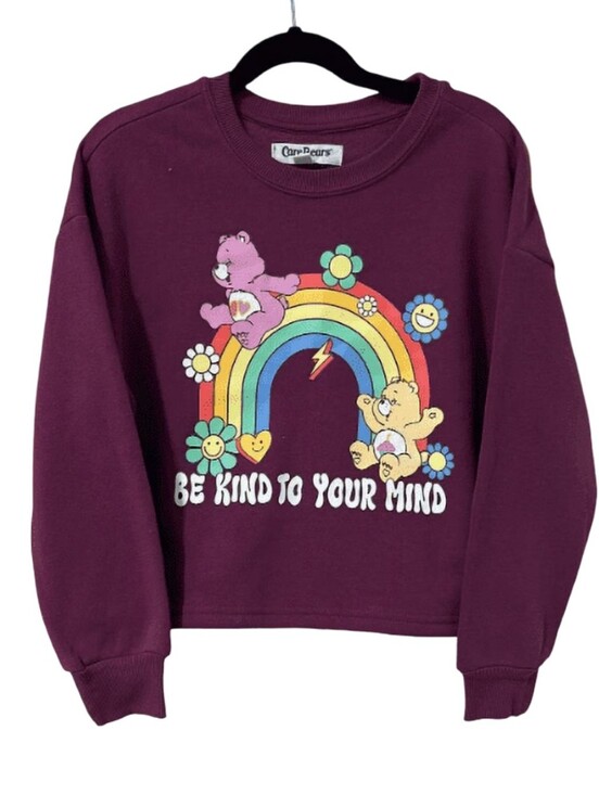 Care Bears Other - Girls/womens Care Bears Maroon Graphic Rainbow Crewneck Sweatshirt Copped
